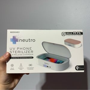 NEW Merkury innovations neutro UV phone sterilizer wireless charger
